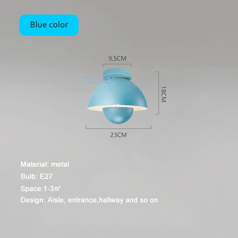 plafonnier led semi-circulaire moderne pour allée balcon escalier