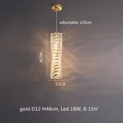 lustre cristal moderne avec télécommande dimmable pour restaurant