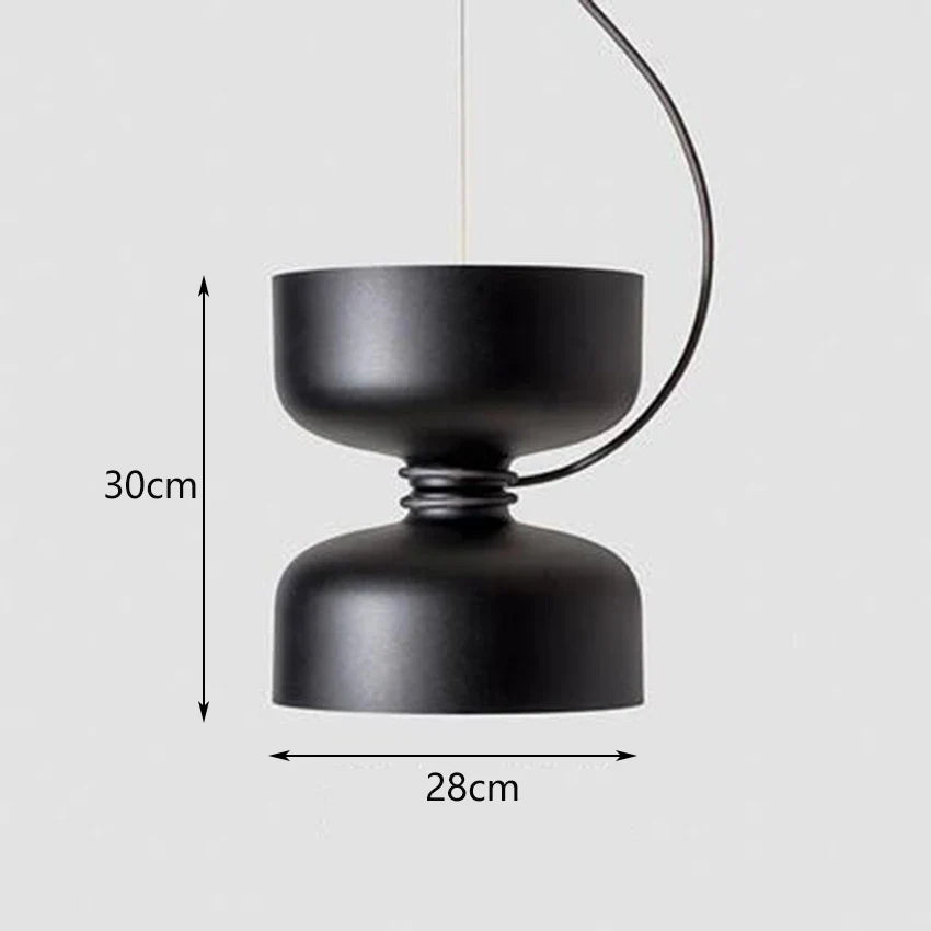 suspension nordique led en fer forgé design moderne