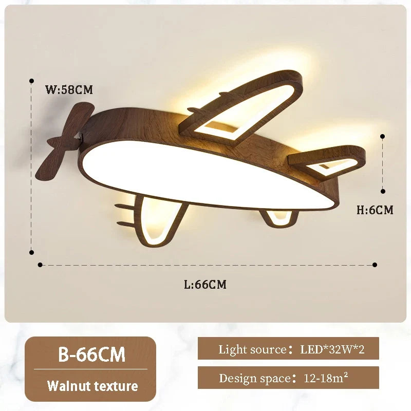 plafonnier en bois massif moderne pour chambre d'enfant romantique