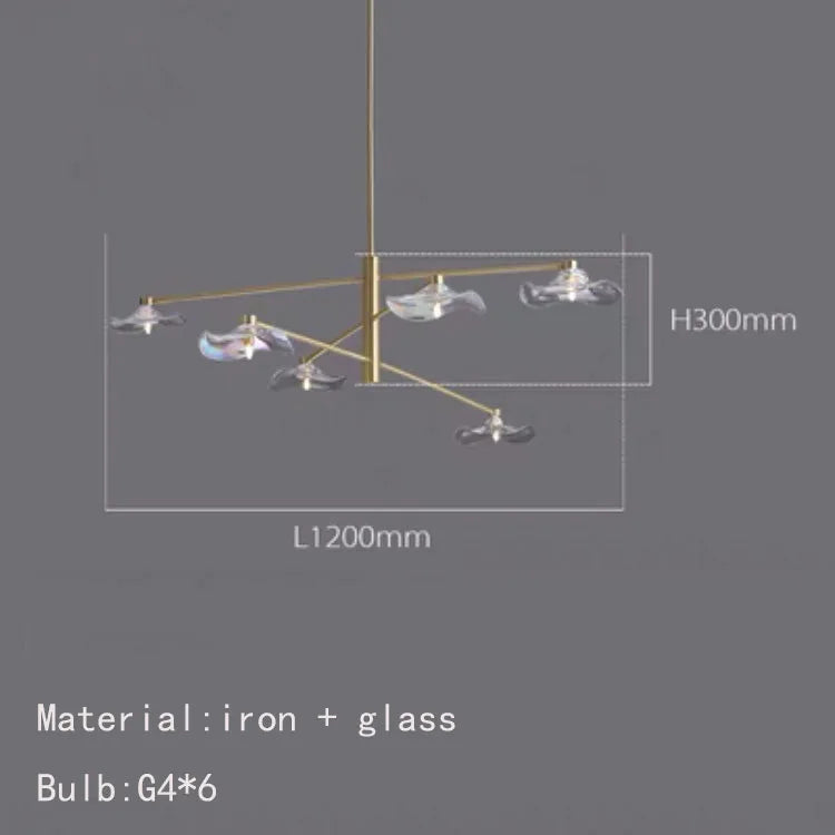 lustre en verre suspension métal ampoule g4 hauteur ajustable