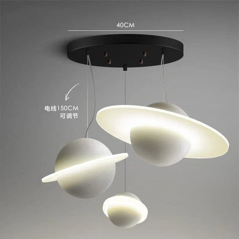suspension moderne créative en bois pour décoration intérieure