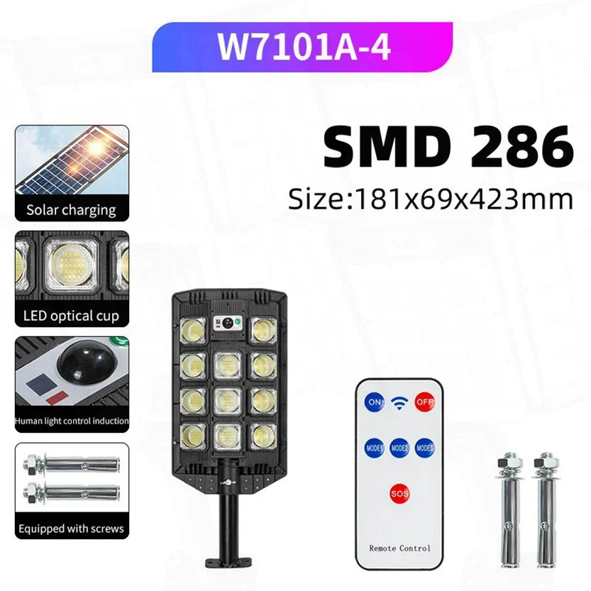 20000W Split Solar Street Light Outdoor Aluminum Solar Street Light Garden Sunlight House Remote Control Waterproof Wall Lamp