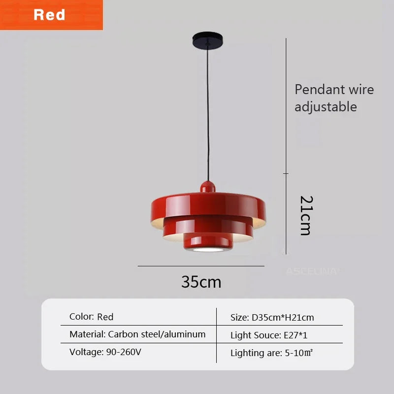 suspension led macaron en acier au carbone aluminium illuminations