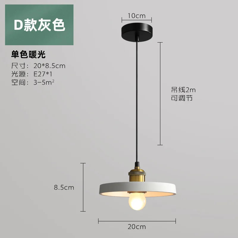 Suspension LED de Style industriel