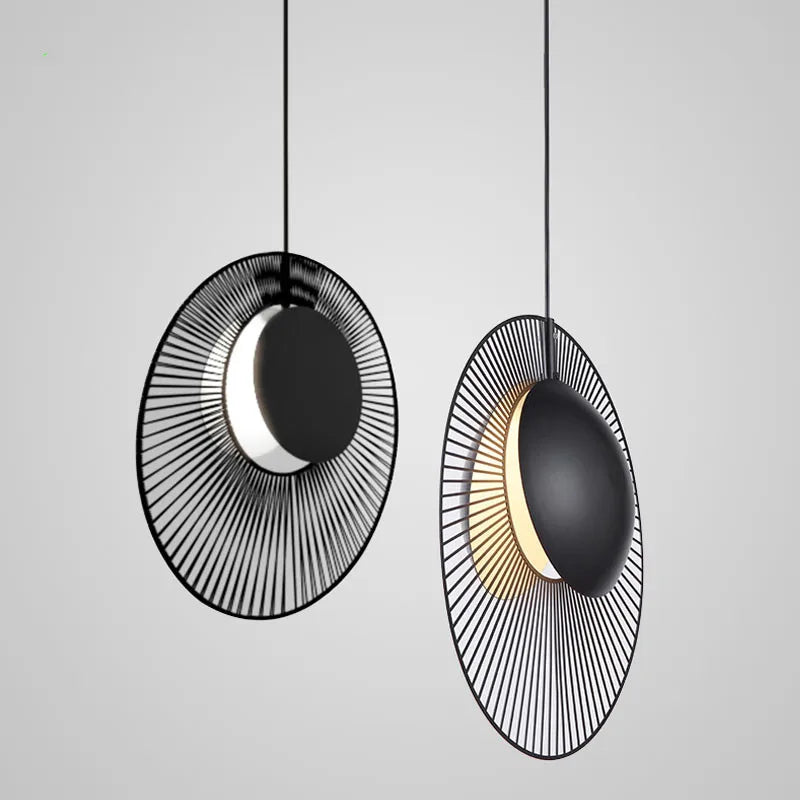 suspension à led design en métal pour intérieur moderne