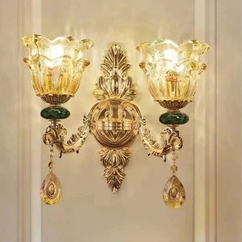 lustre en cristal léger pour décoration élégante et raffinée