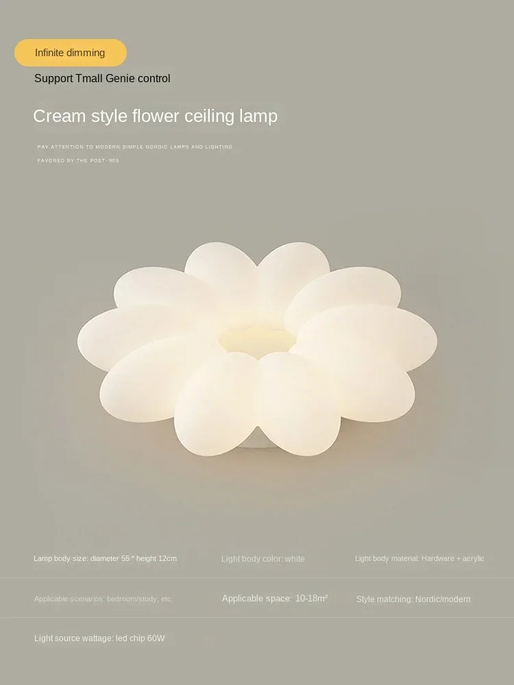 lustre créatif à pétales pour une ambiance chaleureuse et apaisante
