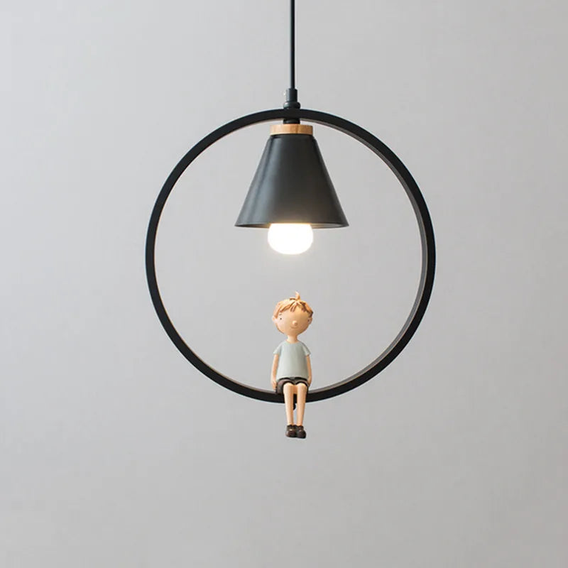 lampe à oiseaux nordique moderne en fer pour décoration intérieure