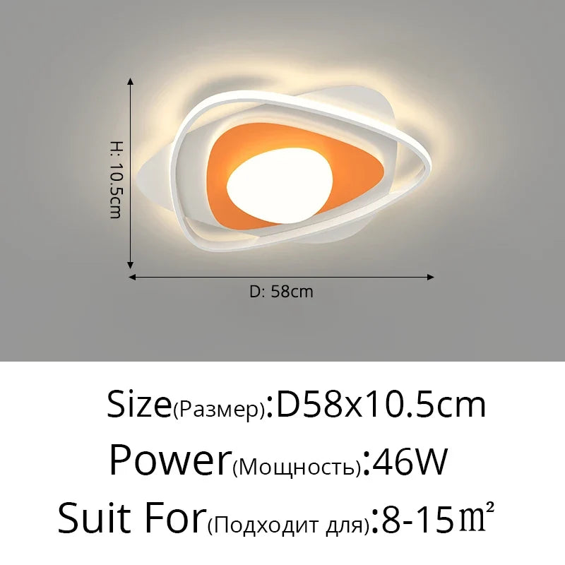 lustre led moderne nordique simple pour éclairage chaud