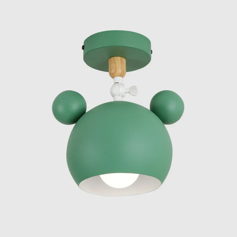 plafonnier panda dessin animé style nordique pour enfants intérieur