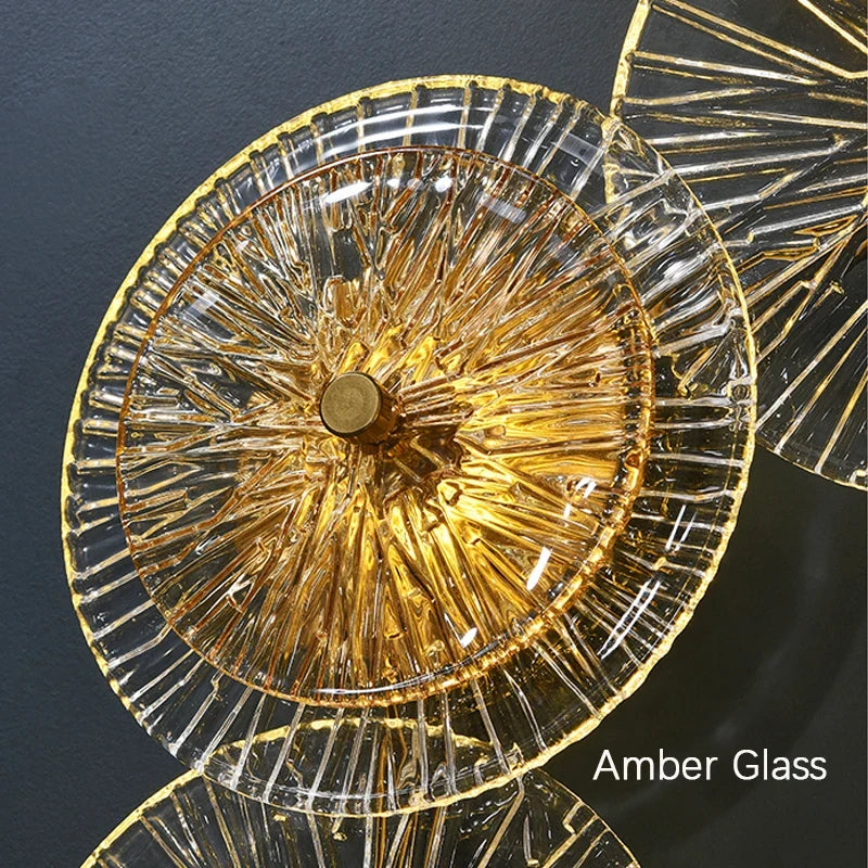lampe led ronde en verre au design nordique moderne