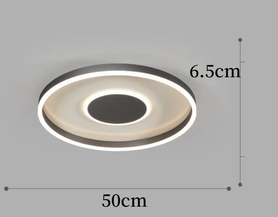 plafonnier led décoratif circulaire pour intérieur moderne