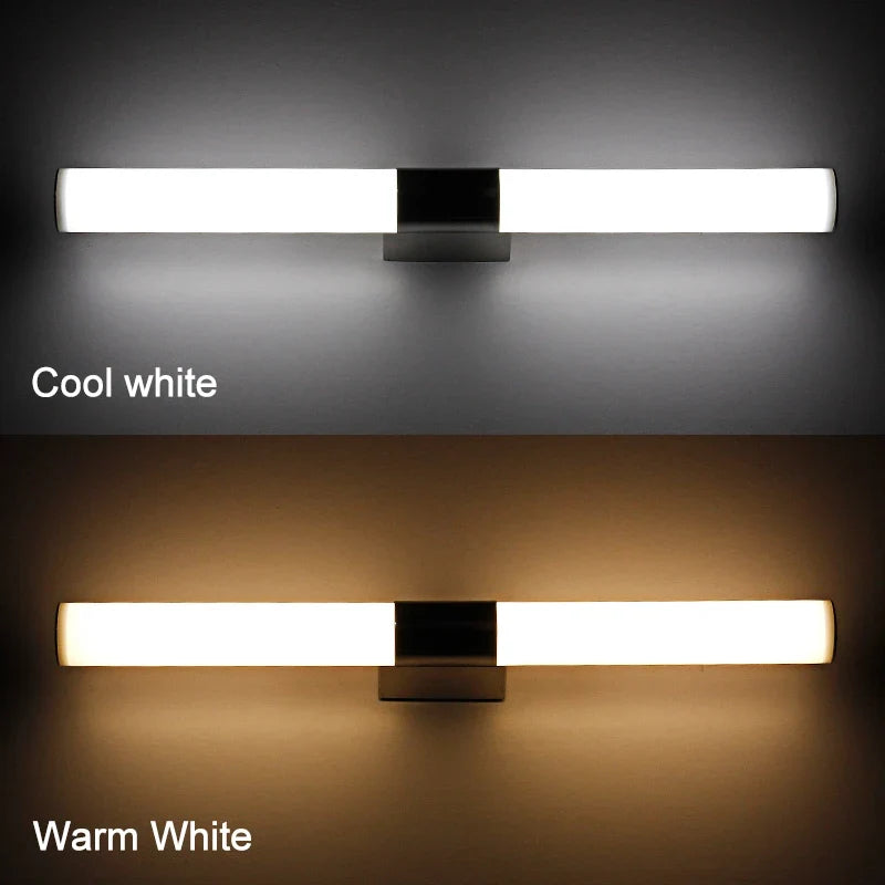 applique moderne en aluminium tube led étanche acrylique décoration murale
