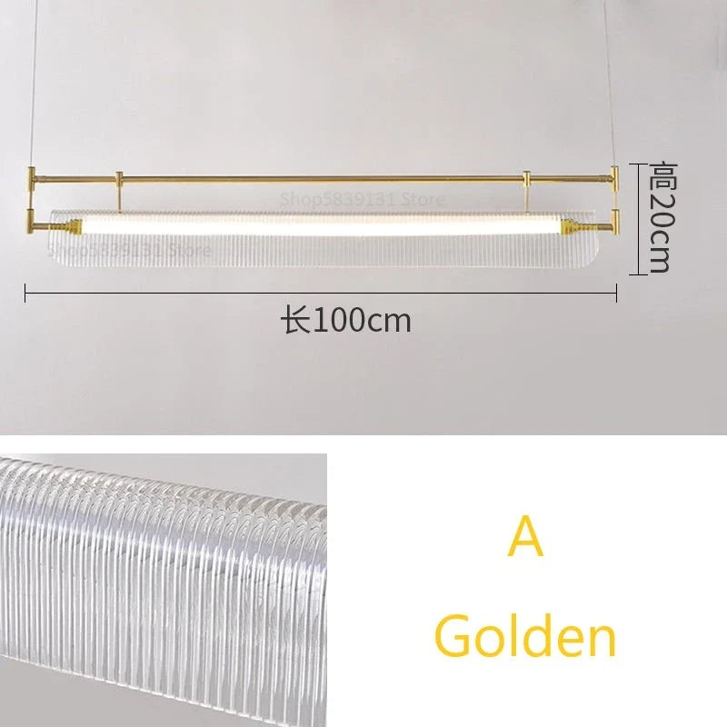 suspension minimalistes italiennes en acrylique led modernes