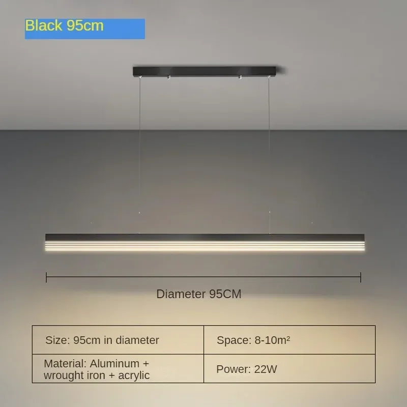 lustre moderne en acrylique avec leds pour décor luxueux