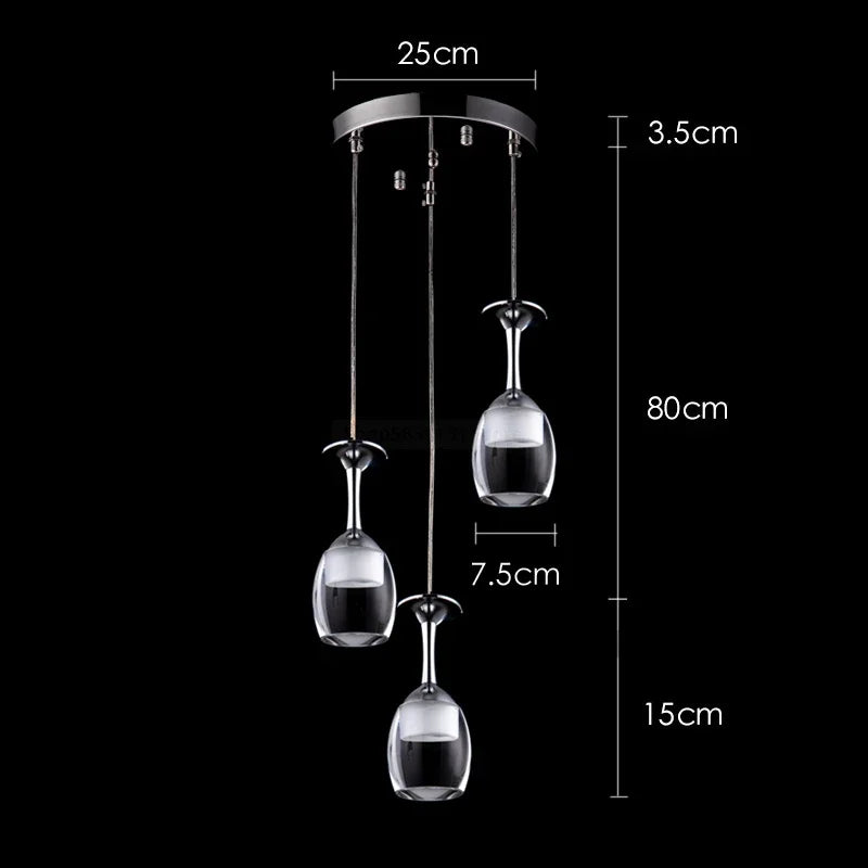 suspension modernes en verre de vin pour bar café