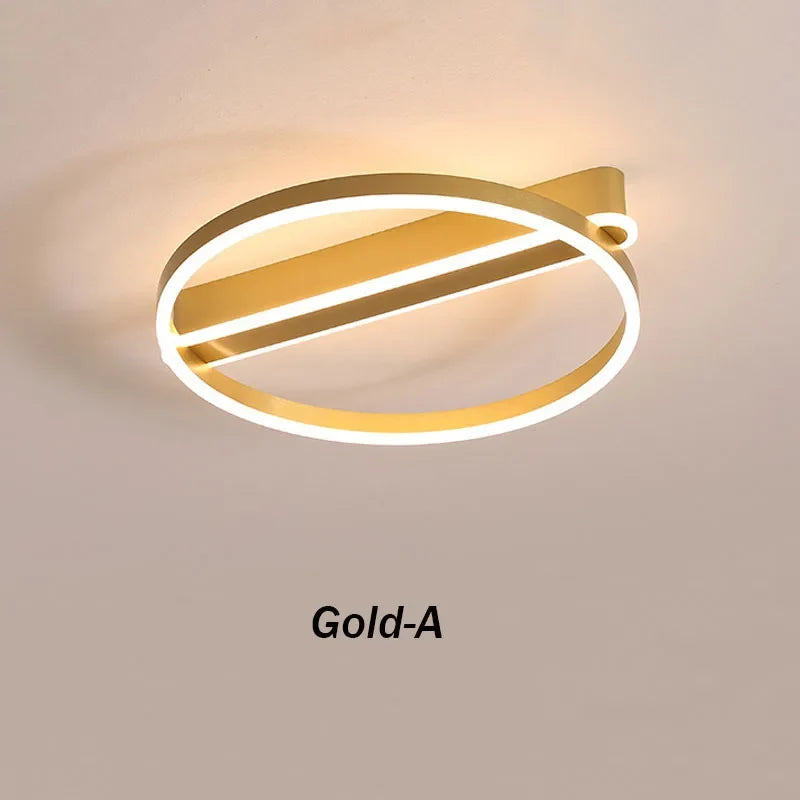plafonnier led simple acrylique circulaire style nordique