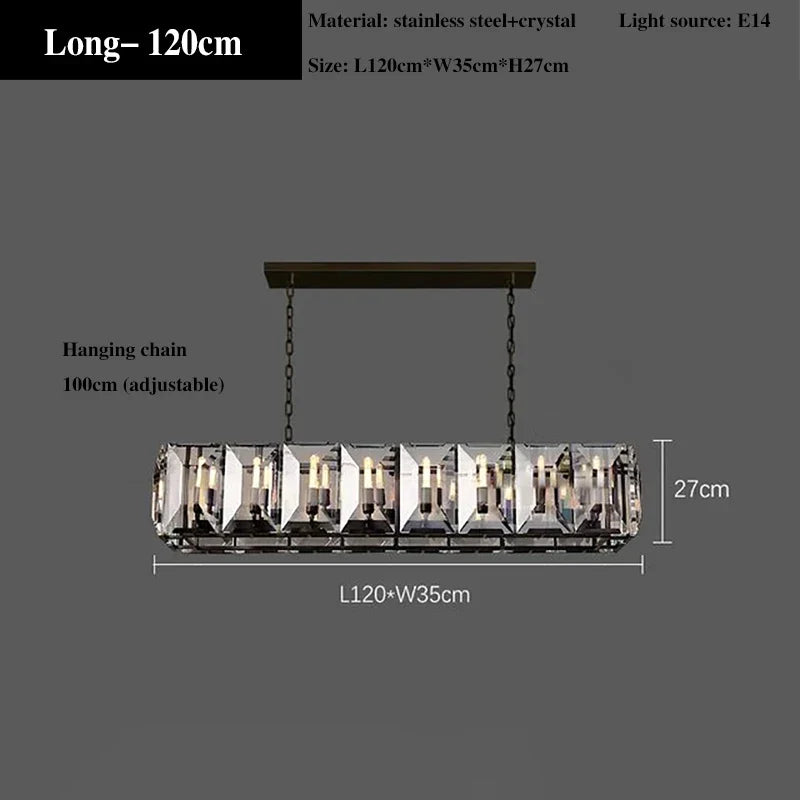 lustre en cristal de luxe moderne design éclairage suspendu