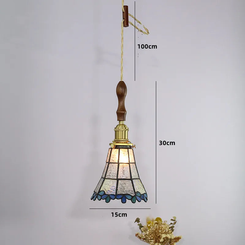 suspension nordique en cuivre avec verre teinté pour intérieur élégant