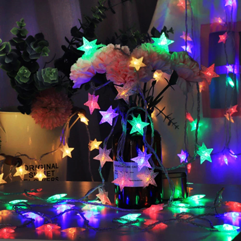 guirlande lumineuse étoile led pour Noël et fêtes