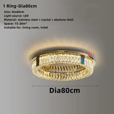 plafonnier led rond design nordique en acier inoxydable 	 modèle
