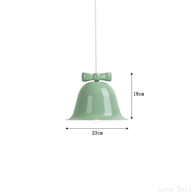 suspension modernes en forme de cloche avec nœud décoratif