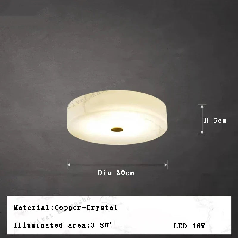 plafonnier led moderne en marbre naturel luminaire décoratif
