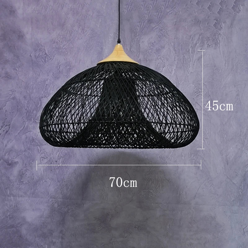 Suspension vintage d'Asie du Sud-Est Lampes en rotin de haute qualité Salle à manger Restaurant Cuisine Luminaires Loft Luminaires