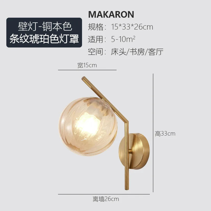 European style living room, bedroom, bedside wall lamp, study room, staircase, hallway, LED lamp, modern hotel, hotel wall lamp