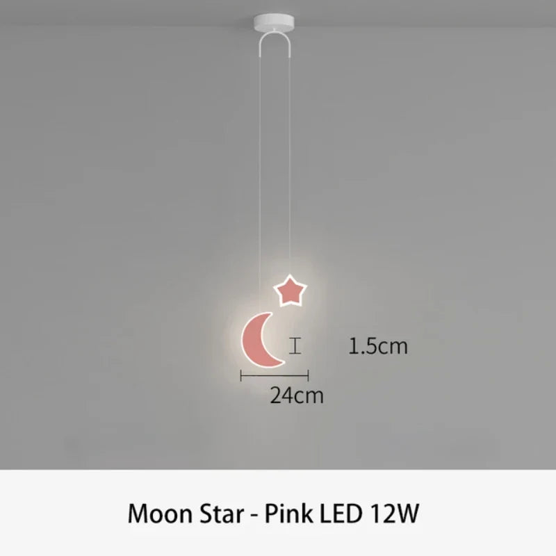 suspension led design dessin animé pour chambre d'enfant