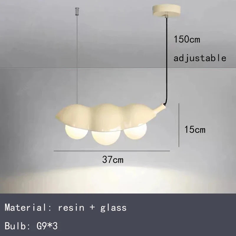lustre créatif en verre à pois pour décoration intérieure