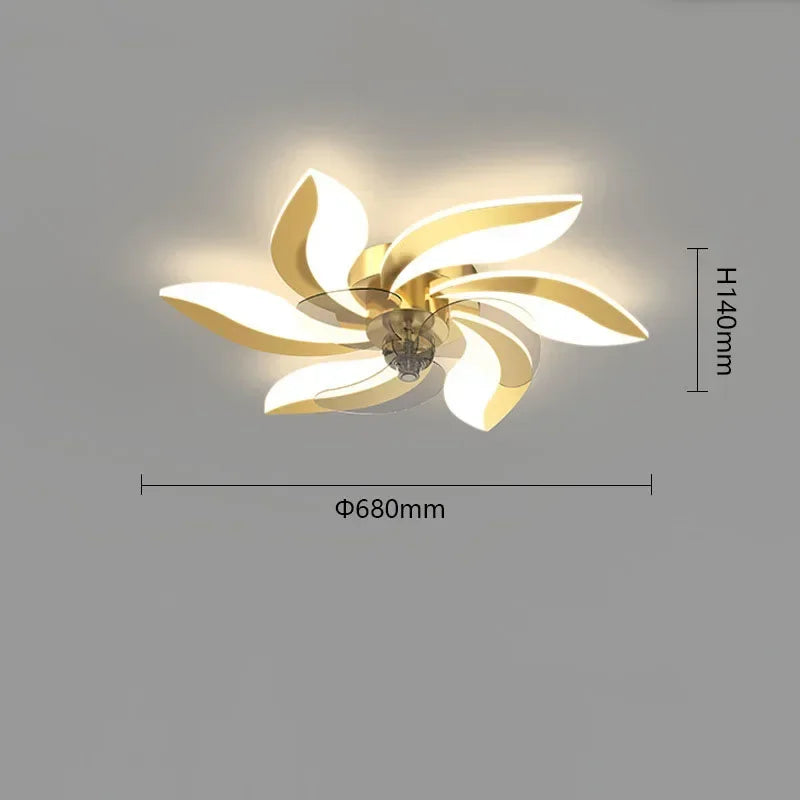 plafonnier ventilateur avec lumière et télécommande pour intérieur