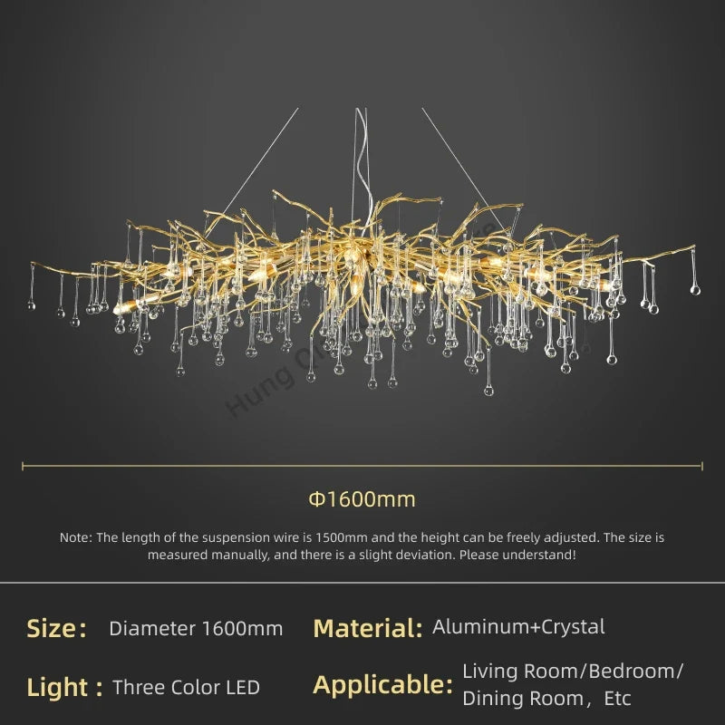 Pendant Lamp Chandelier,Pendant Lighting Fixtures,Pendant Lamp Chandelier,Tree-shaped Crystal Chandelier,Led Lighting Lamp,