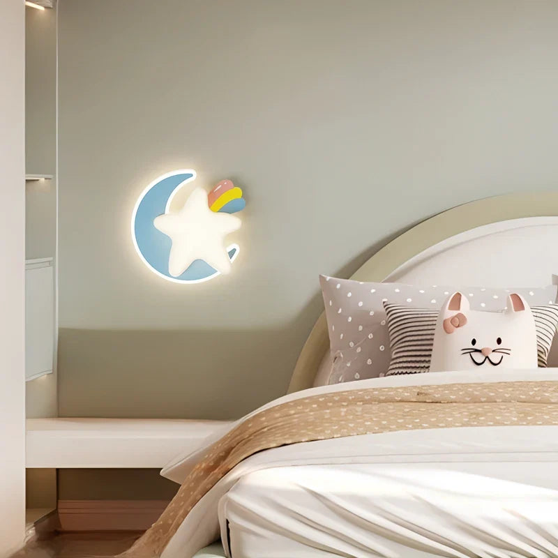 applique murale enfant design étoile princesse pour chambre à coucher