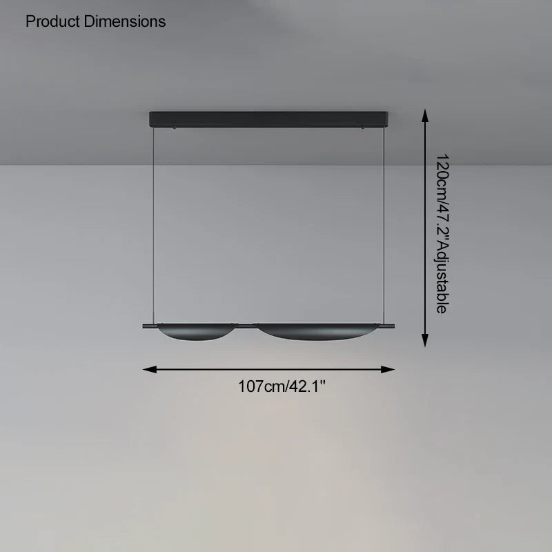 lustre moderne à gradation pour éclairage suspendu élégant