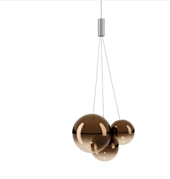 lustre en verre suspension design pour éclairage moderne