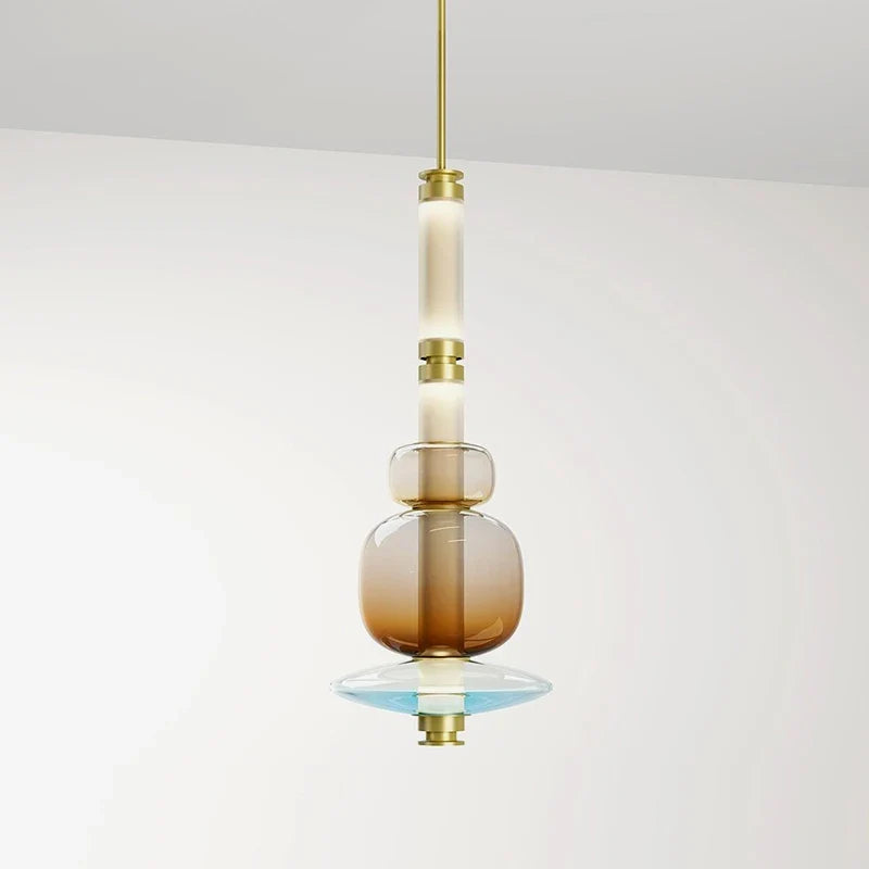 Suspensions design LED en verre de styliste du Canada