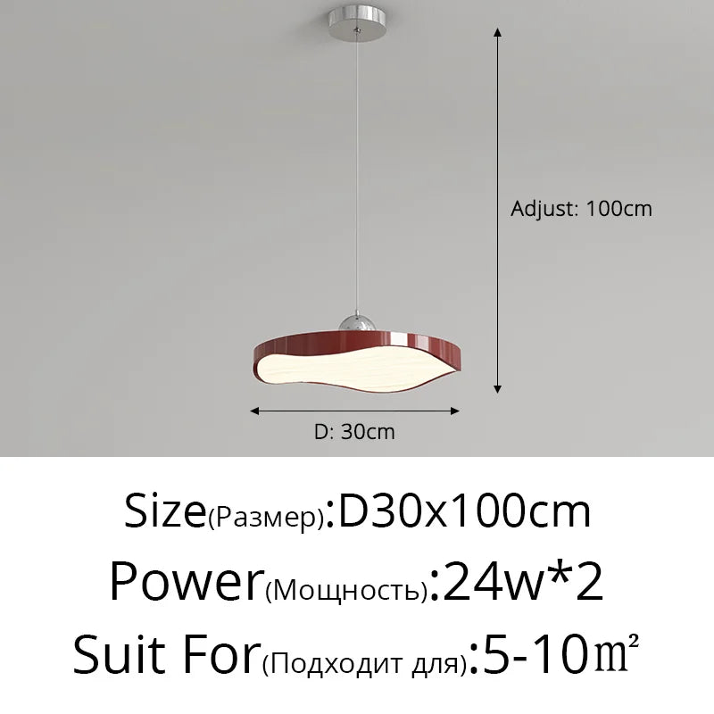 lustre rond moderne minimaliste protection des yeux