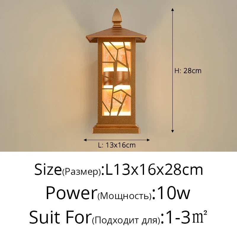 applique murale extérieures étanches minimalistes pour jardin