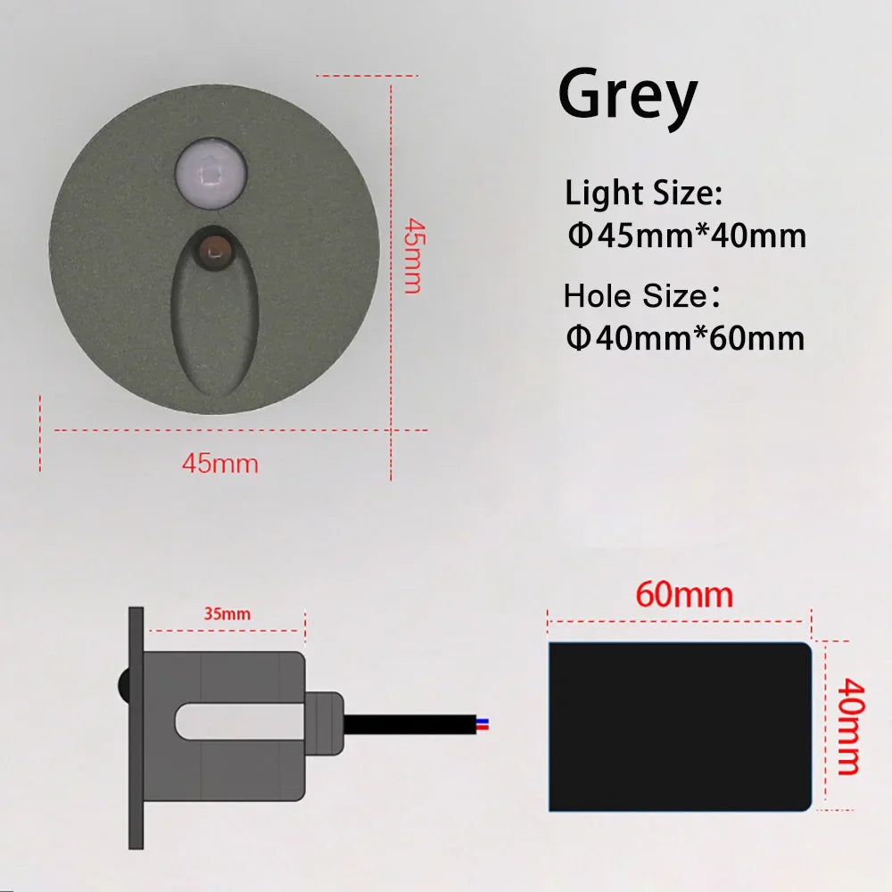SANDIY – applique murale Led ronde avec capteur de mouvement