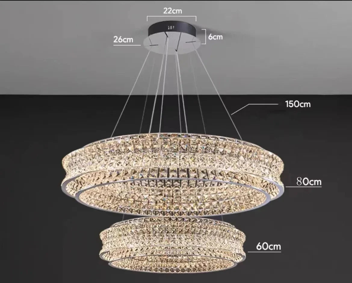 lustre de luxe en cristal pour restaurant bar et hôtel intérieur