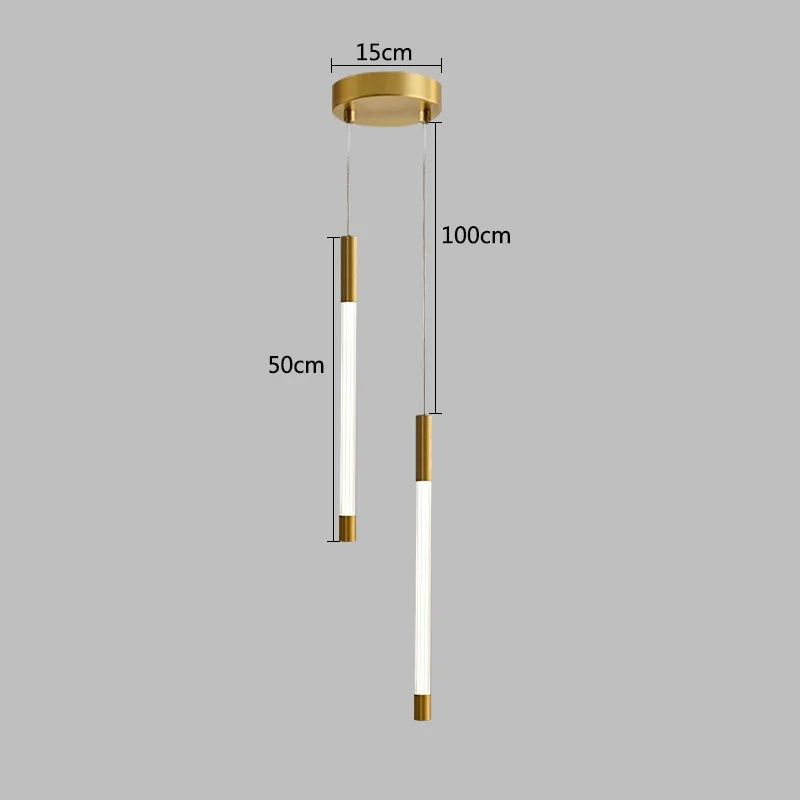 Suspension Anneau suspendu en or LED