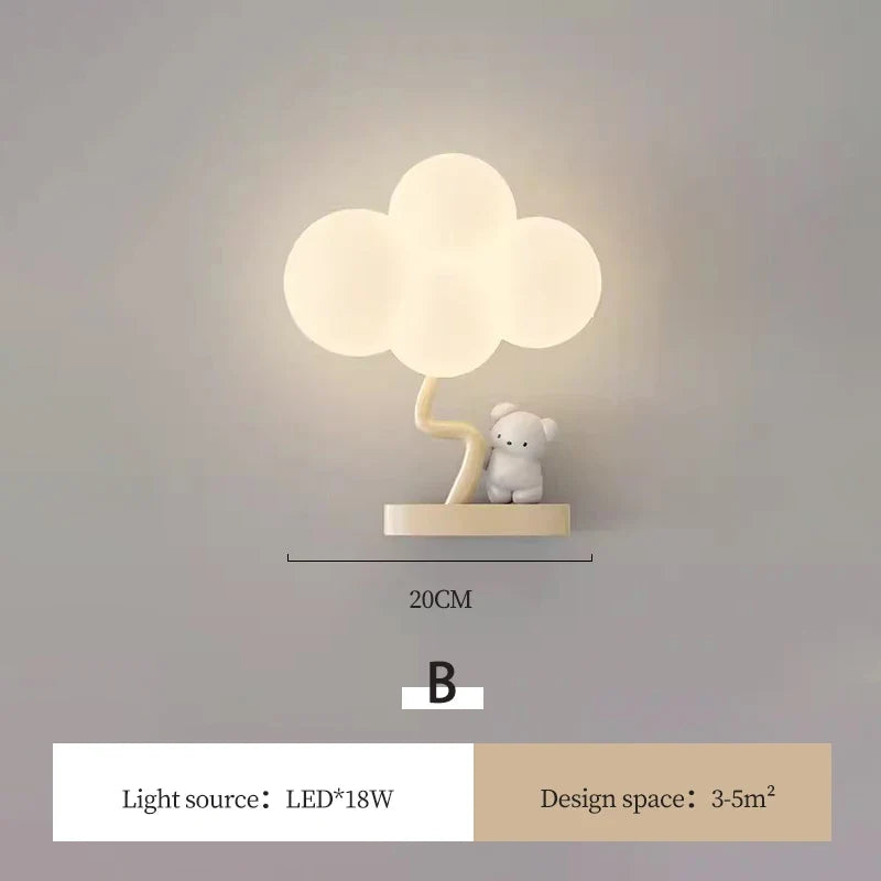 lampe nuage mignonne pour chambre d'enfant animaux et princesses
