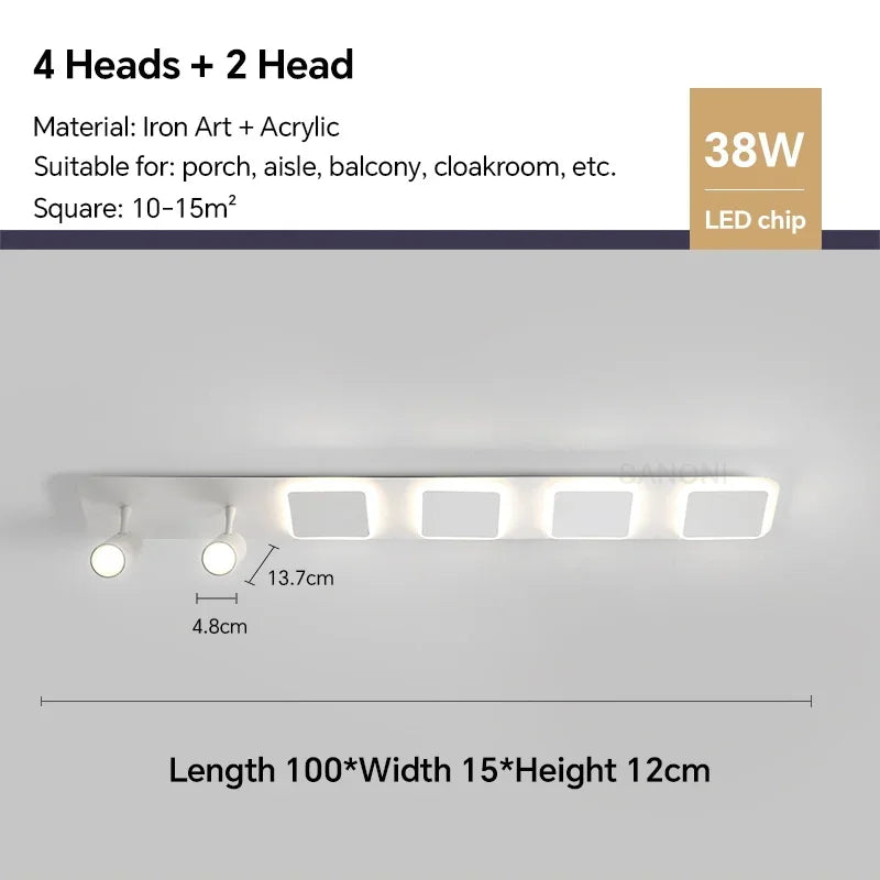 plafonnier led nordique moderne pour décoration intérieure et extérieure
