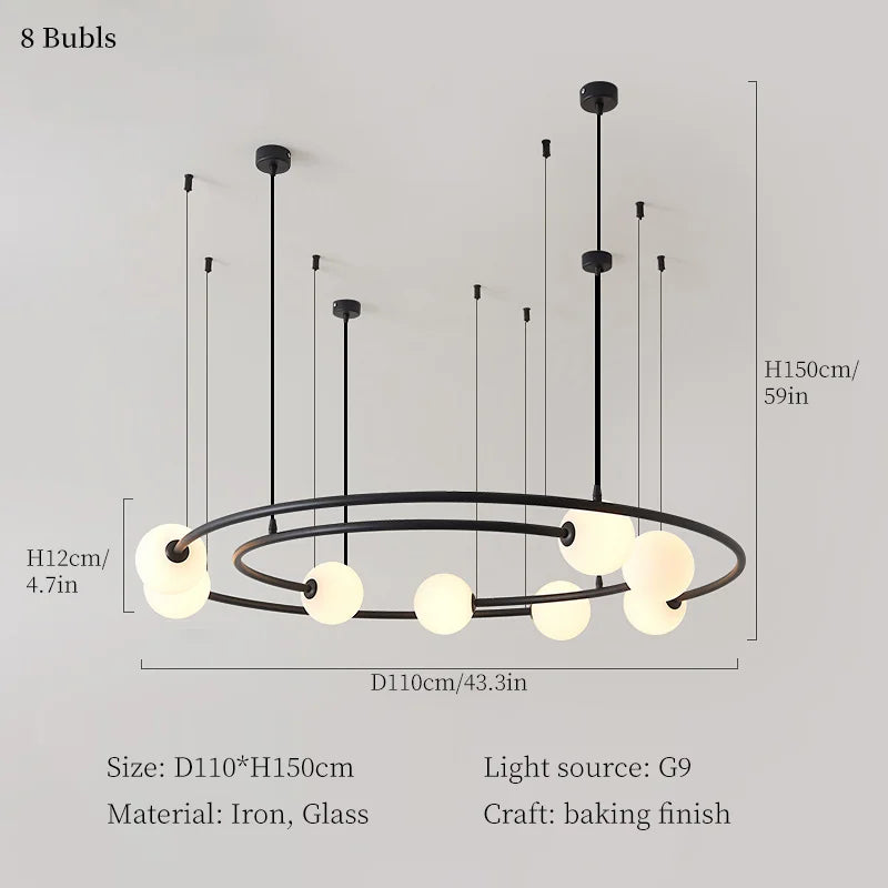 suspension moderne créative pour décoration intérieure élégante