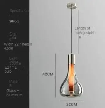 lampe à poser nordique moderne en verre design élégant pour décoration