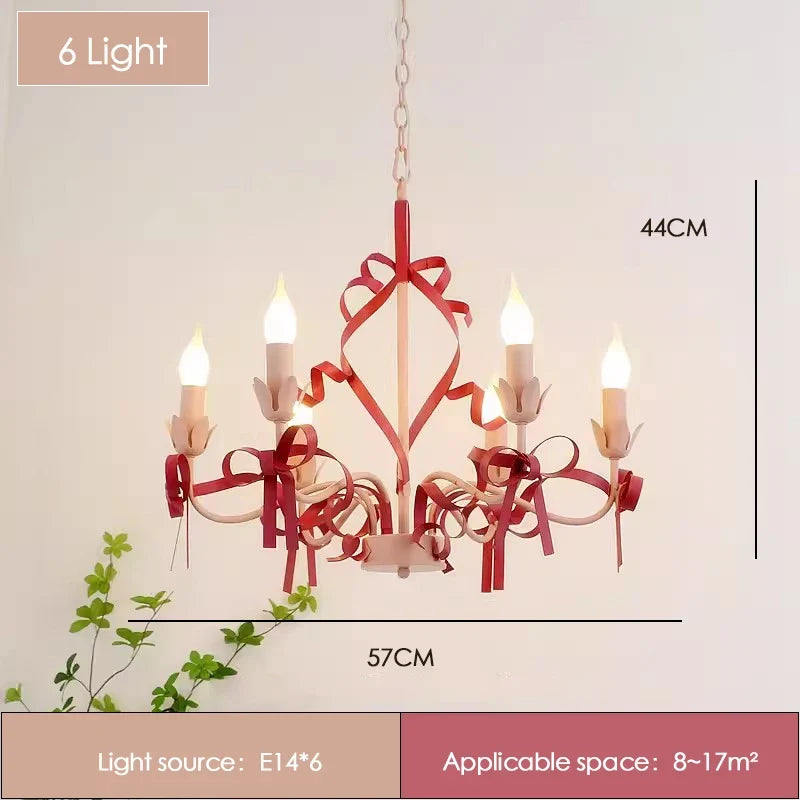 lustre princesse rose pour décoration de chambre enfant