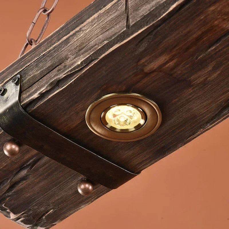 Industrial style Bar pendant light LOFT Retro Solid Wood Pendant Lamps Personality E27 Edison Bulb  Suspension  home decoration