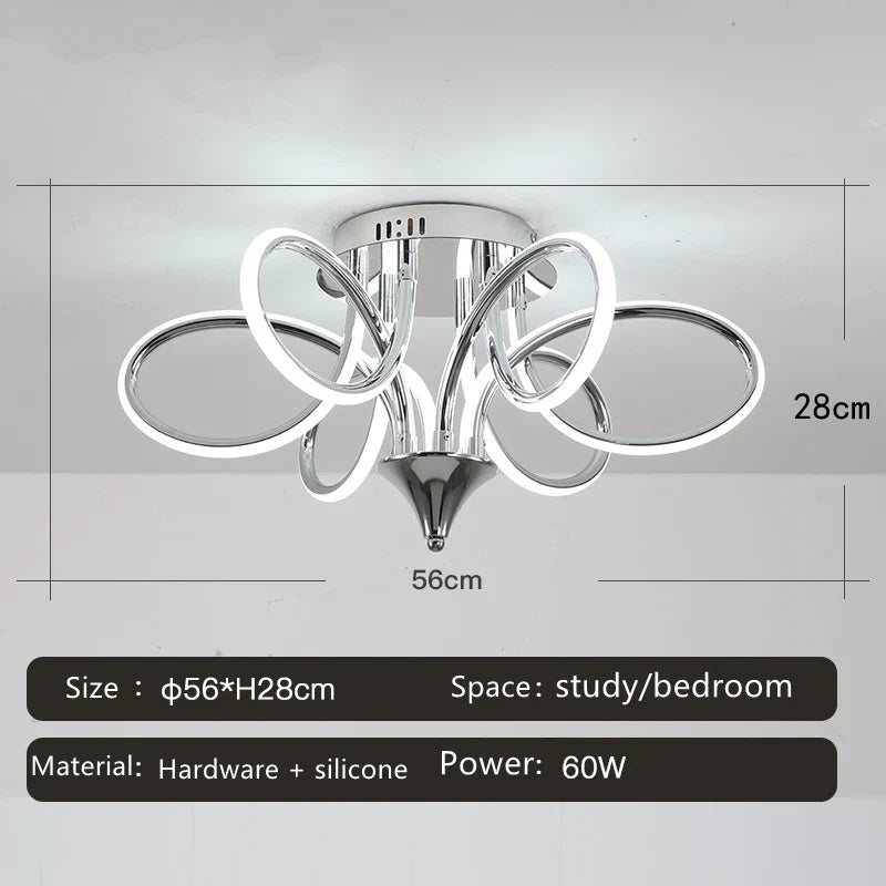 plafonnier led lumineux pour décoration intérieure moderne 2024